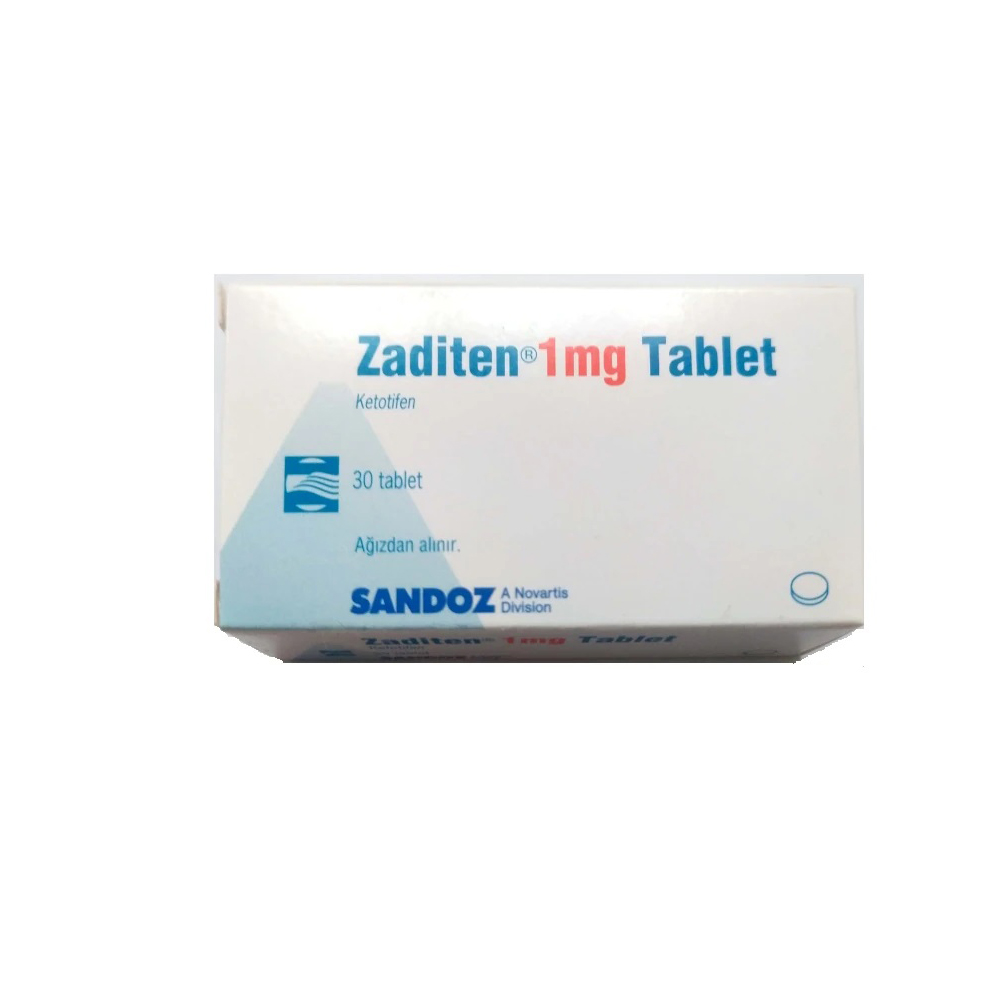 قرص زادیتن 1 میلی گرم ZADITEN Tablet 1 mg