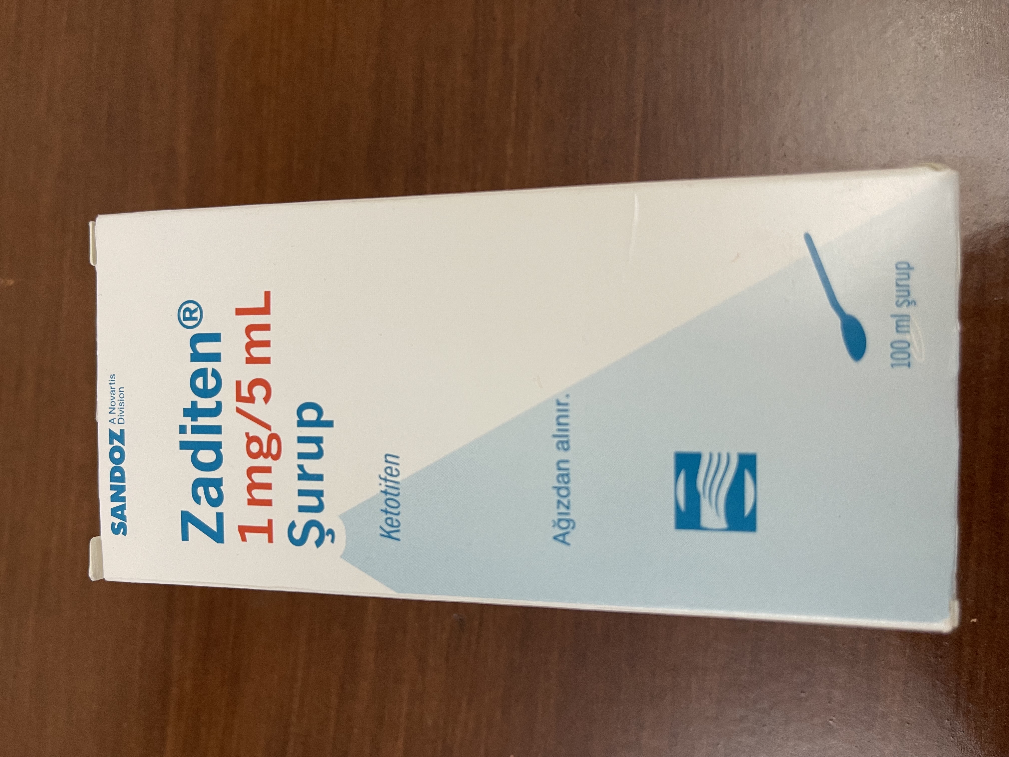 شربت زادیتن یک میلی گرم zaditen 1mg/5ml